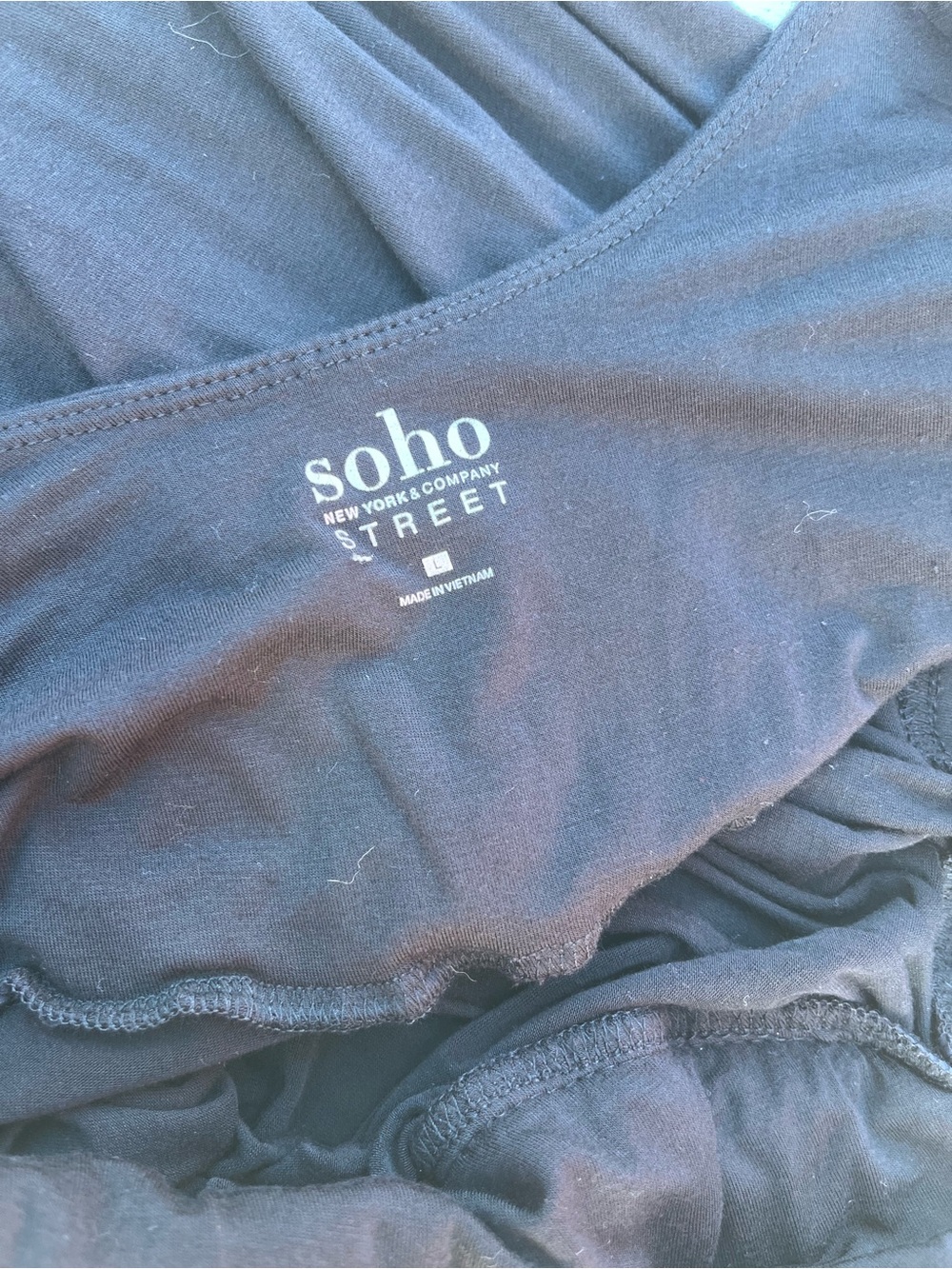 Soho Black Maxi Dress with Spaghetti Straps - Picture 4 of 4